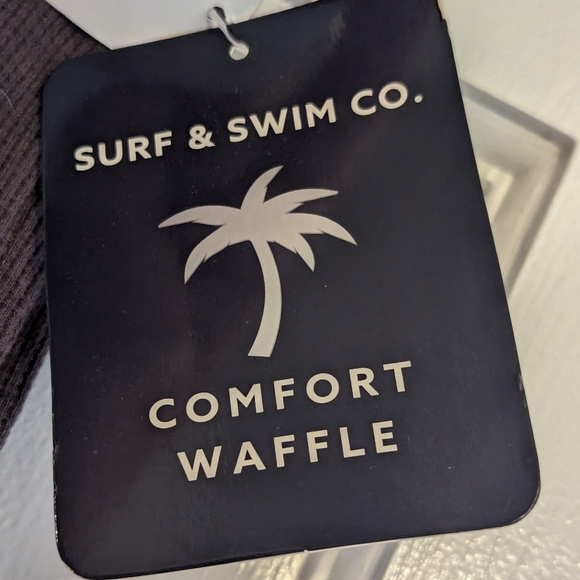 Surf and Swim Company DARK Gray waffle Knit Joggers , US M - Picture 4 of 9